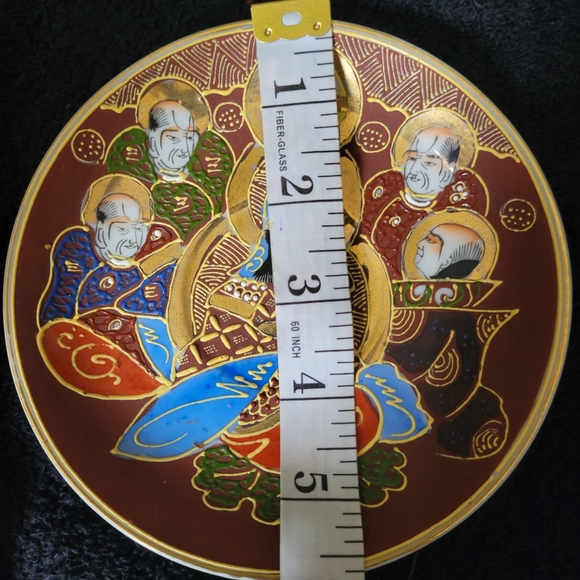 Rare vintage Satsuma Moriage Japanese Dragonware Geisha lithopane cup/saucer - Picture 14 of 16